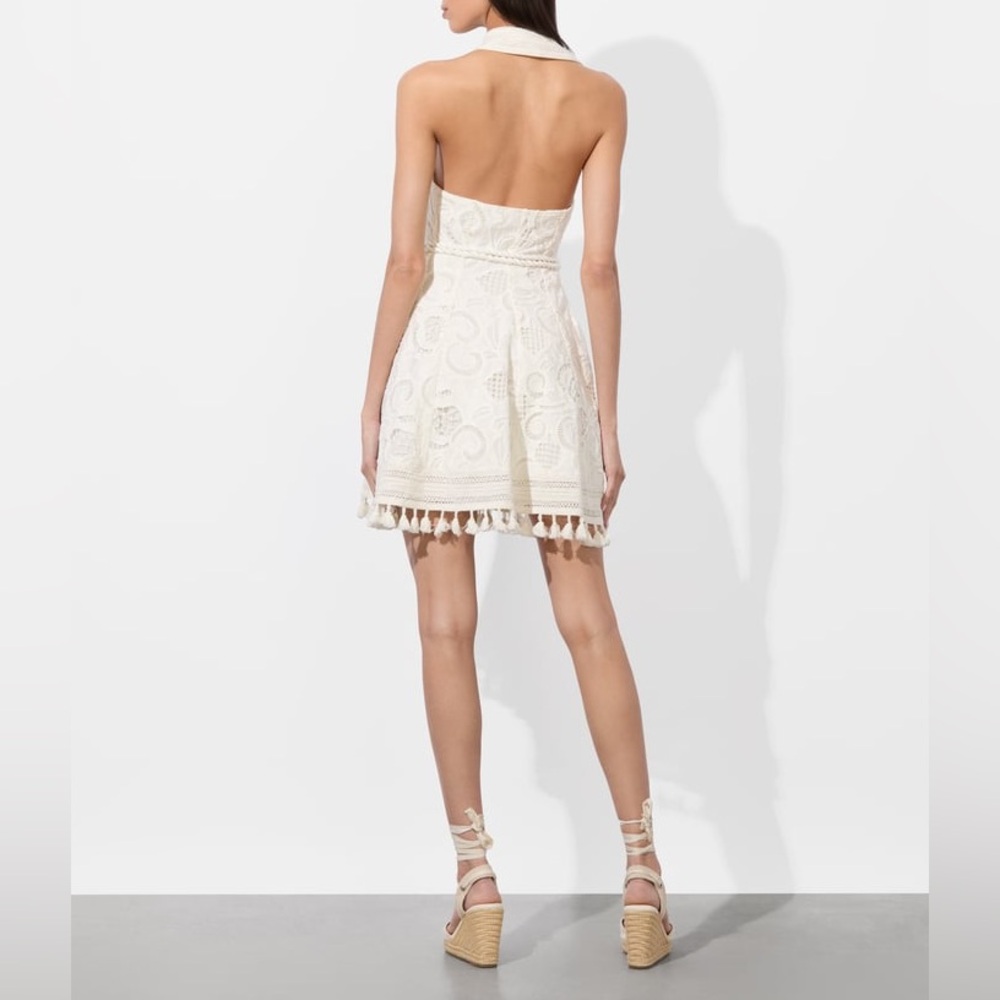 Alice + Olivia Cream/white LUCY MINI SHIRT DRESS😍 - Picture 13 of 14